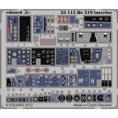 Eduard 1:32 Heinkel He 219 interior S.A. 1/32 REVELL