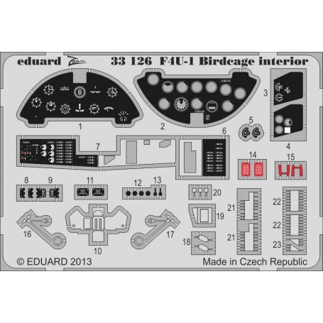 F4U-1 Birdcage interior S.A. 1/32 TAMIYA