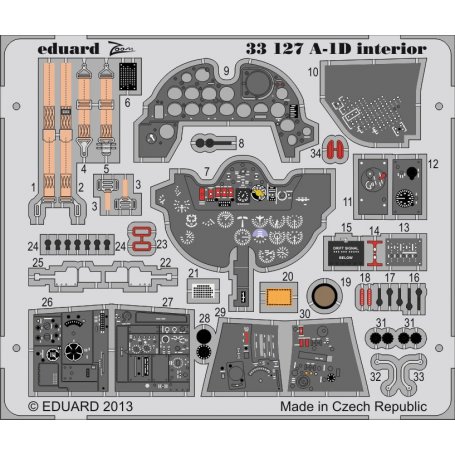 A-1D interior S.A. 1/32 TRUMPETER