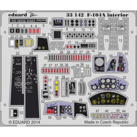 Eduard 1:32 F-104A interior S.A. Italeri 2504