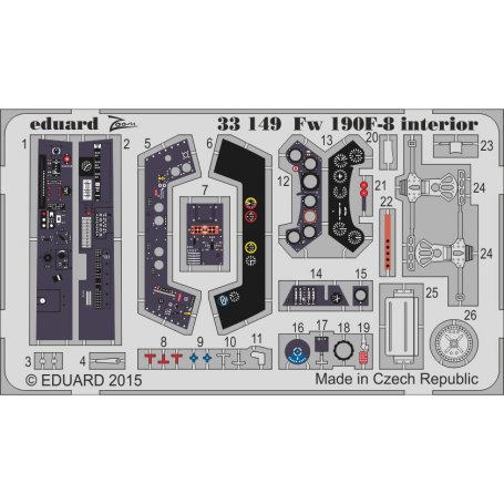 Eduard 1:32 Focke Wulf Fw 190 F-8 interior S.A. Revell 04869