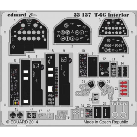 Eduard 1:32 T-6G interior S.A. Kitty Hawk