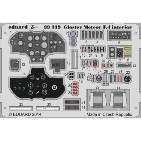 Gloster Meteor F.4 interior S.A. HK Models