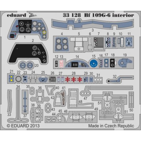 Eduard 1:32 Messerschmitt Bf 109 G-6 interior S.A. 1/32 REVELL