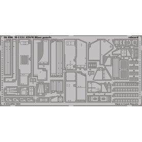 Eduard 1:35 M-1134 ATGM blast panels AFV CLUB