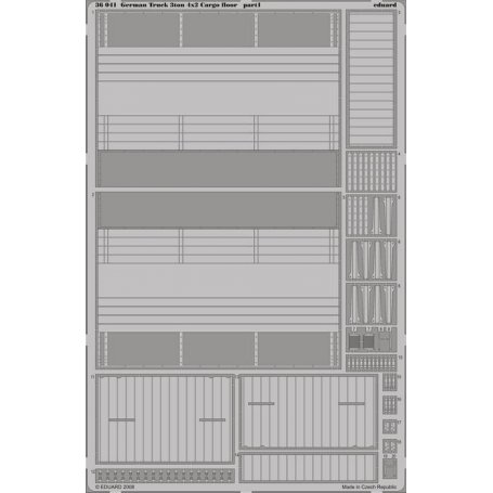 Eduard 1:35 German Truck 3ton 4x2 Cargo floor TAMIYA 35291