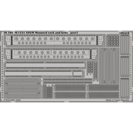 M-1134 ATGM mounted rack and belts AFV CLUB