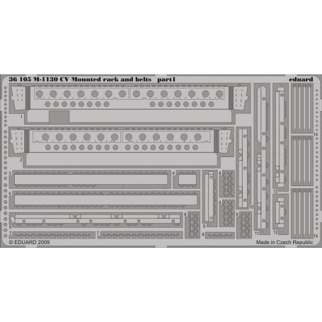 M-1130 CV Mounted rack and belts TRUMPETER