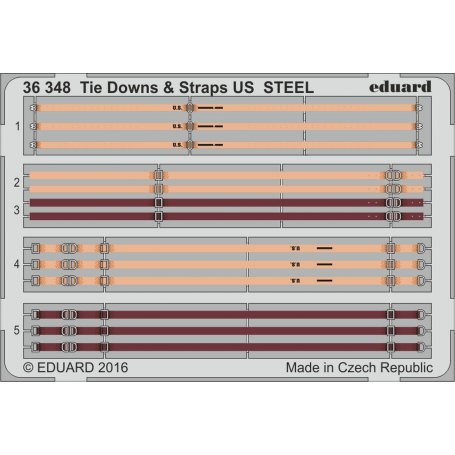 Eduard 1:35 Tie Downs and Straps US STEEL