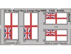 Eduard 1:350 Royal Navy ensign flags WWII / STEEL