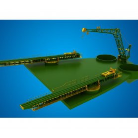 Eduard 1:200 USS Missouri part 3 crane and catapults dla Trumpeter 3705