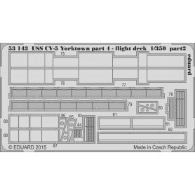 Eduard 1:350 USS CV-5 Yorktown part 4 flight deck dla Merit 65301