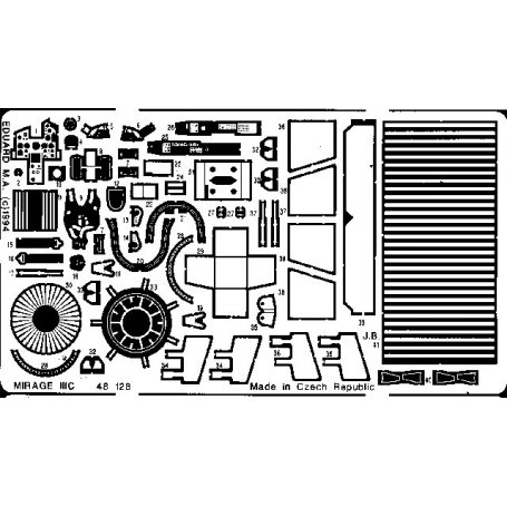 Eduard 1:48 Mirage IIIC dla Heller