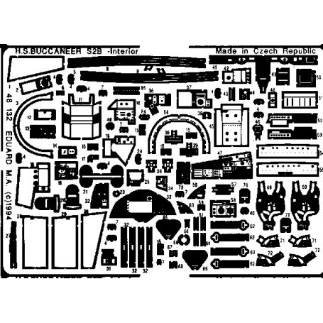 Eduard 1:48 Buccaneer interior dla Airfix