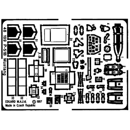 Eduard 1:48 North American P-51B dla Tamiya