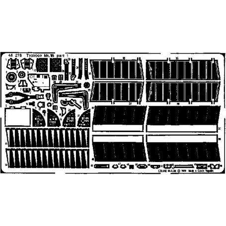 Typhoon Mk.Ib Door Canopy HASEGAWA