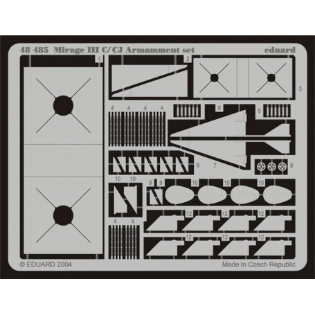 Eduard 1:48 Mirage IIIC armament dla Eduard
