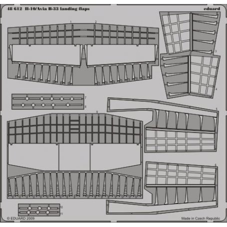 Eduard 1:48 Il-10/Avia B-33 landing flaps dla Special Hobby