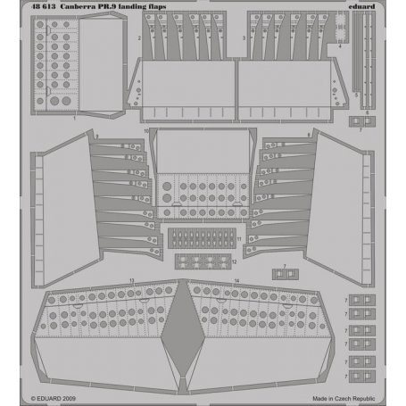 Eduard 1:48 Canberra PR.9 landing flaps dla Airfix