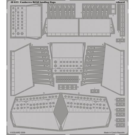 Eduard 1:48 Canberra B(I)8 landing flaps dla Airfix