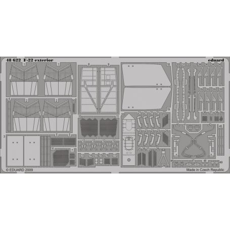 Eduard 1:48 F-22 exterior dla Academy