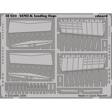 Eduard 1:48 Mitsubishi A6M2-K landing flaps dla Hasegawa