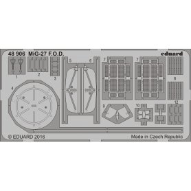 Eduard 1:48 Osłony wlotów powietrza do MiG-27 dla Trumpeter 05802