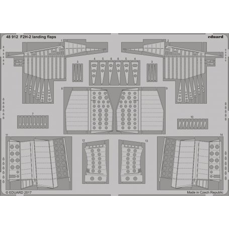 Eduard 1:48 F2H-2 landing flaps dla Kittyhawk KH80131