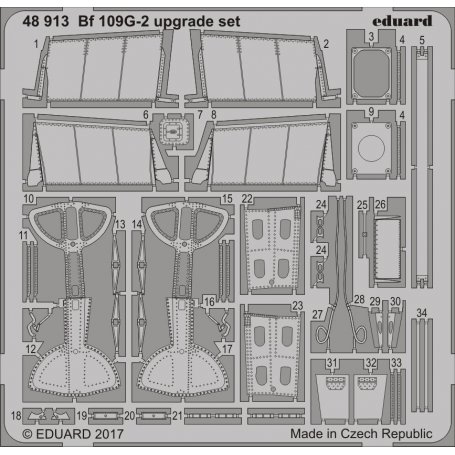 Bf 109G-2 upgrade set EDUARD