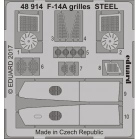 F-14A grilles STEEL TAMIYA 61114
