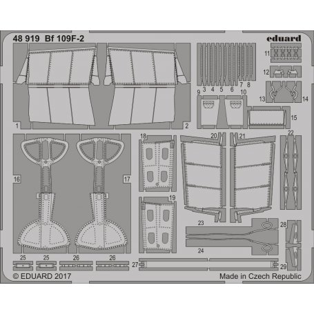 Eduard 1:48 Messerschmitt Bf-109 F-2 dla Eduard