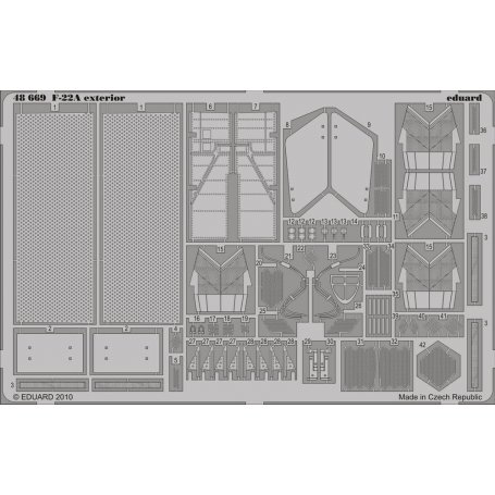 Eduard 1:48 F-22A exterior dla Hasegwa