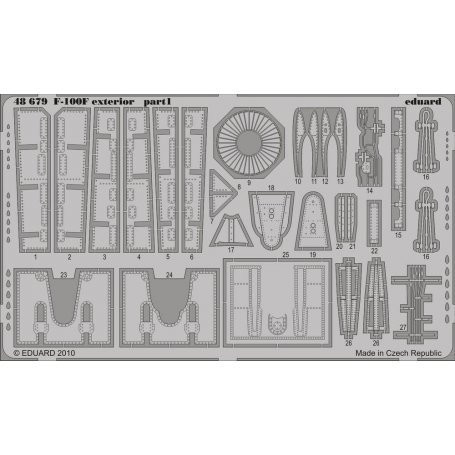 Eduard 1:48 F-100F exterior dla Trumpeter