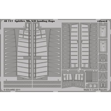 Eduard 1:48 Supermarine Spitfire Mk.XII landing flaps dla Airfix