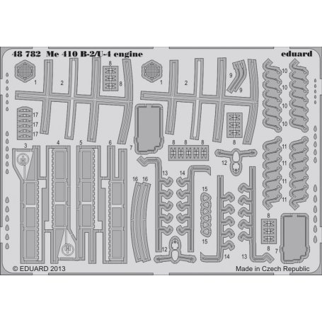 Eduard 1:48 Messerschmitt Me-410 B-2/U-4 engine dla Meng