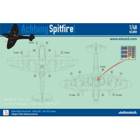 Eduard 1:48 Supermarine Spitfire Mk.IX surface panels dla Eduard
