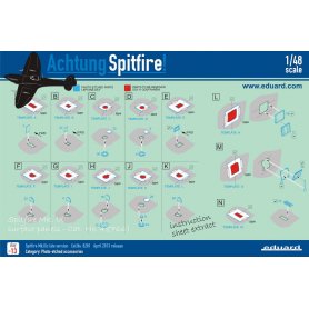Eduard 1:48 Supermarine Spitfire Mk.IX surface panels dla Eduard