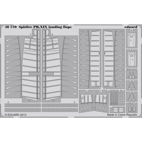 Eduard 1:48 Supermarine Spitfire PR.XIX landing flaps AIRFIX