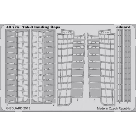 Eduard 1:48 Yakolev Yak-3 landing flaps ZVEZDA