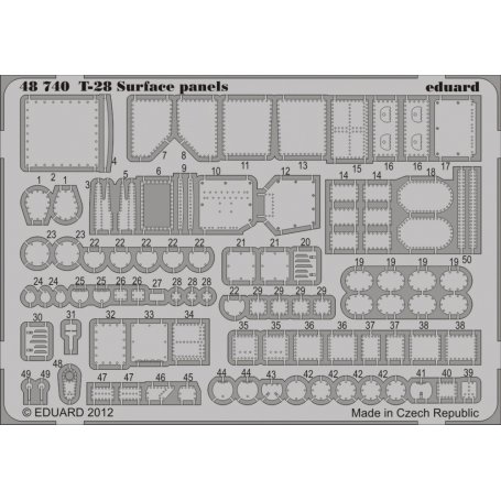 Eduard 1:48 T-28 surface panels S.A. RODEN