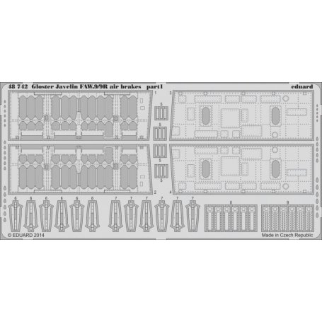 Eduard 1:48 Gloster Javelin FAW.9/9R air brakes Airfix