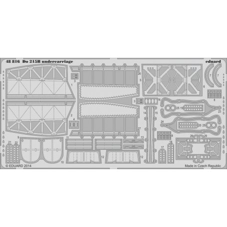 Eduard 1:48 Dornier Do-215B undercarriage dla ICM 48241