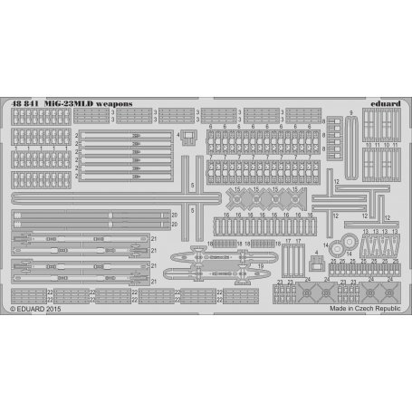 Eduard 1:48 MiG-23MLD weapons Trumpeter 02856