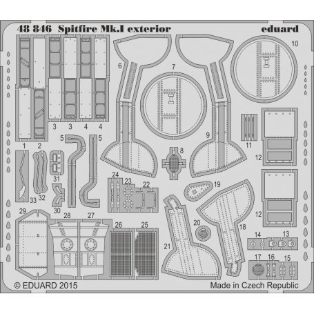 Spitfire Mk.I exterior Airfix A05126