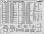 Eduard 1:48 Flaps for Supermarine Spitfire Mk.I / Airfix A05126 