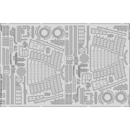 Eduard 1:48 P-61B undercarriage (Great Wall Hobby L4810)