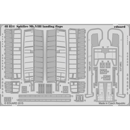 Eduard 1:48 Supermarine Spitfire Mk.VIII landing flaps Eduard