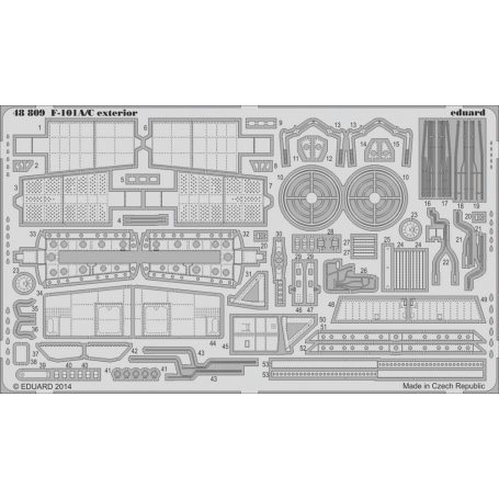 Eduard 1:48 F-101A/C exterior Kitty Hawk KH80115