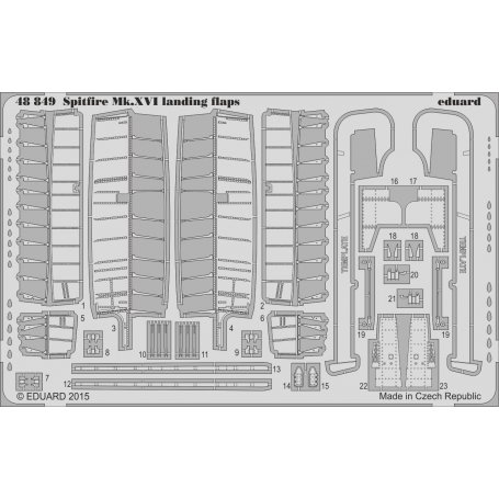 Eduard 1:48 Supermarine Spitfire Mk.XVI landing flaps Eduard 1198