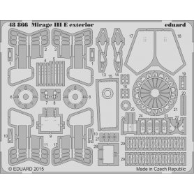 Eduard 1:48 Elementy zewnętrzne do Mirage III E dla Kinetic 48050